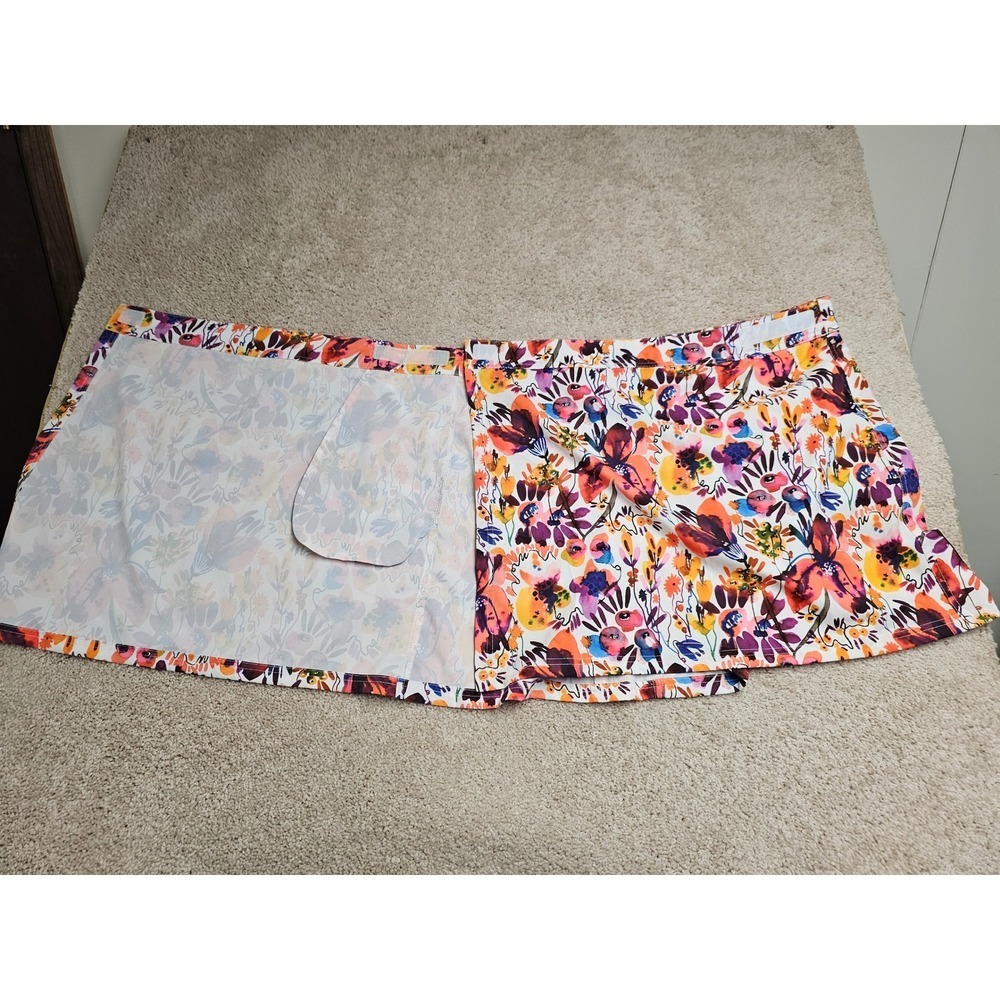 RipSkirt Hawaii Floral Wrap Skirt XXL Multi Color Quick Dry Activewear Mini - Picture 4 of 7